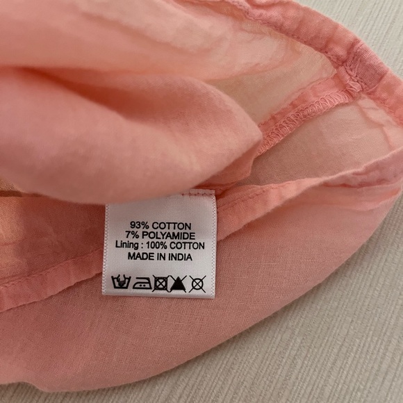 Area Stars Skirt - Women’s Medium Pink - Maxi Ruffle Elastic Beachy Breezy - Picture 6 of 9